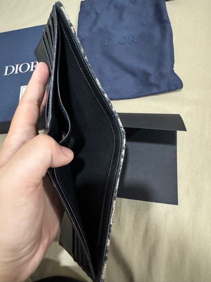 กระเป๋าตังค์ Wallet Black Dior Oblique Jacquard รูปที่ 8