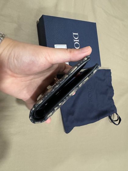 กระเป๋าตังค์ Wallet Black Dior Oblique Jacquard รูปที่ 5