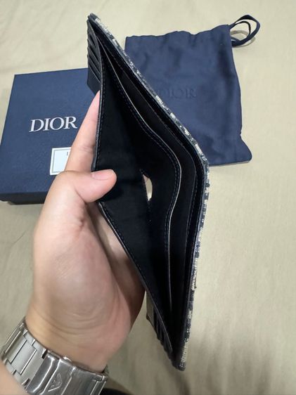 กระเป๋าตังค์ Wallet Black Dior Oblique Jacquard รูปที่ 9