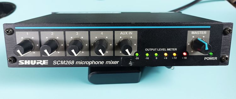 มิกเซอร์ไมโครโฟน Shure SCM268 4-Channel Microphone Mixer  รูปที่ 2