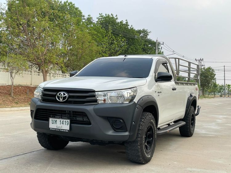 Toyota Hilux Revo 2019 2.8 J 4WD Pickup ดีเซล ไม่ติดแก๊ส เกียร์ธรรมดา ขาว รูปที่ 1