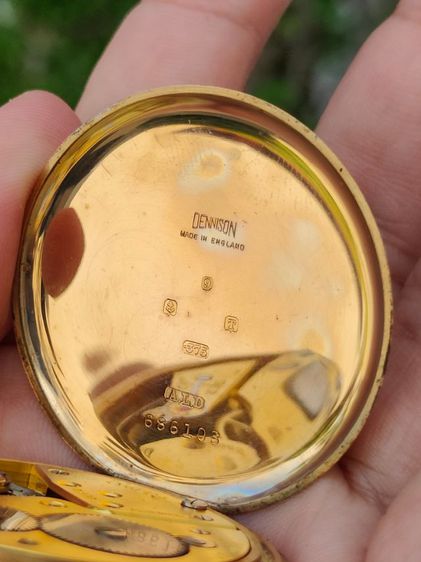 นาฬิกาพกโบราณทองคำแท้ OMEGA Pocket watch  9k Solid Gold Ref.6103 ปี1935s เข็มบลูสติล  รูปที่ 5