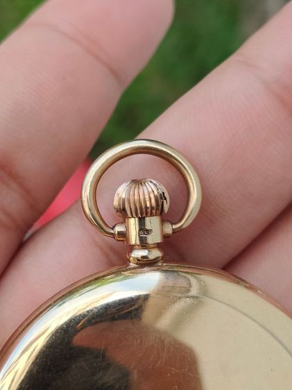 นาฬิกาพกโบราณทองคำแท้ OMEGA Pocket watch  9k Solid Gold Ref.6103 ปี1935s เข็มบลูสติล  รูปที่ 14