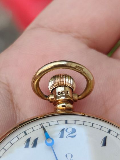 นาฬิกาพกโบราณทองคำแท้ OMEGA Pocket watch  9k Solid Gold Ref.6103 ปี1935s เข็มบลูสติล  รูปที่ 16