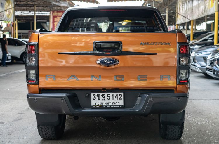 Ford Ranger 2016 3.2 Wildtrak 4WD Pickup ดีเซล ไม่ติดแก๊ส เกียร์อัตโนมัติ ส้ม รูปที่ 4