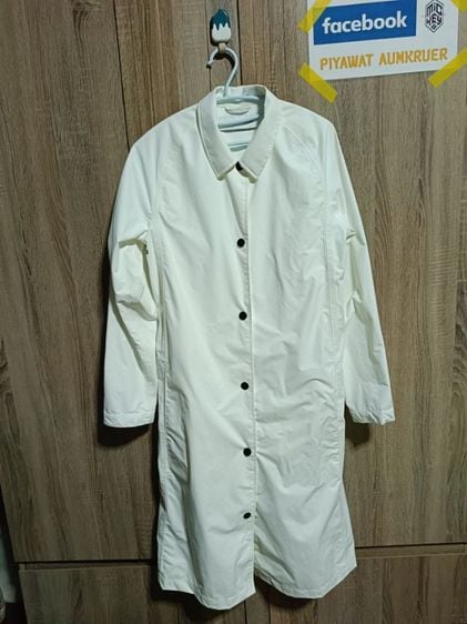 อื่นๆ เสื้อแจ็คเก็ต | เสื้อคลุม ขาว แขนยาว เสื้อกันลม กันฝน uniqlo x lemaire size M