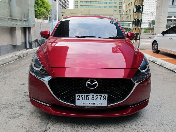 Mazda Mazda 2 2022 1.3 Skyactiv-G S Leather Sedan Sedan เบนซิน ไม่ติดแก๊ส เกียร์อัตโนมัติ แดง รูปที่ 3