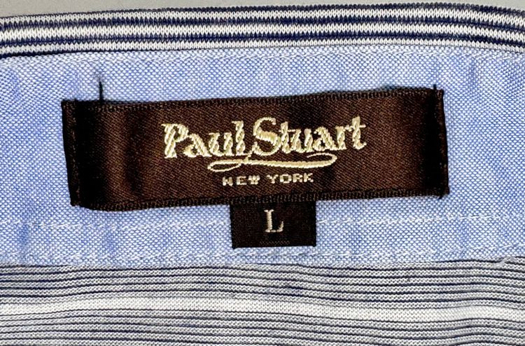⚠️โลโก้สวยเด่น‼️เสื้อโปโล Paul Stuart ของแท้ แบรนด์เนมราคาแพง USA รูปที่ 2