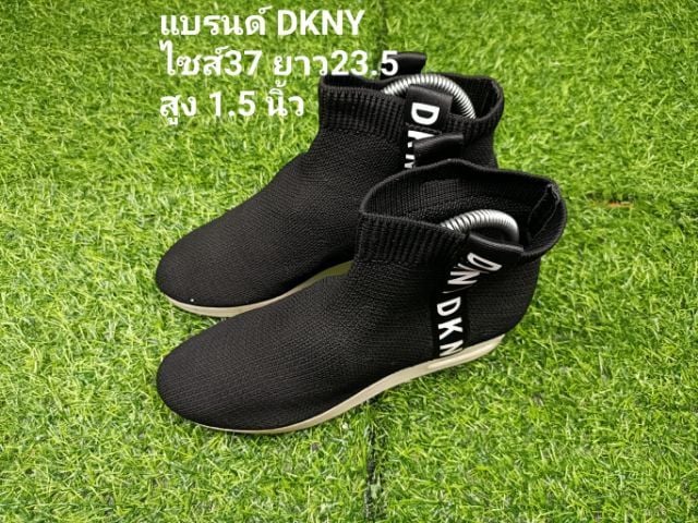 อื่นๆ รองเท้าบูท ผ้า UK 4.5 | EU 37 1/3 | US 6 ดำ DKNY แท้มือสอง