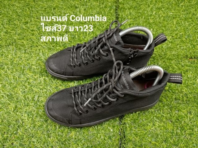 อื่นๆ รองเท้าผ้าใบ ผ้า UK 4.5 | EU 37 1/3 | US 6 ดำ Columbia แท้มือสอง