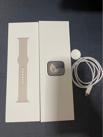 ซิลิโคน ขาว Apple watch series 9 45mm