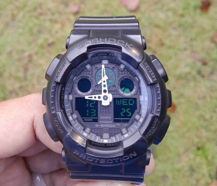 ขาย นาฬิกา G-Shock รุ่น GA-100MฺB สีดำ แท้ สวยๆ ถูกๆ 899บาท คับ รูปที่ 1