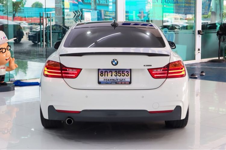 BMW Series 4 2014 420d Sedan ดีเซล ไม่ติดแก๊ส เกียร์อัตโนมัติ ขาว รูปที่ 4