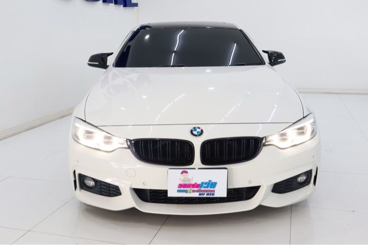 BMW Series 4 2014 420d Sedan ดีเซล ไม่ติดแก๊ส เกียร์อัตโนมัติ ขาว รูปที่ 2