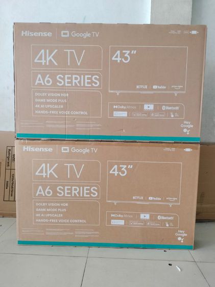 smart TV hisen 43 นิ้ว 4K เป็นสินค้าใหม่ยังไม่ผ่านการใช้งานประกันศูนย์ราคา 5,900 บาท รูปที่ 1