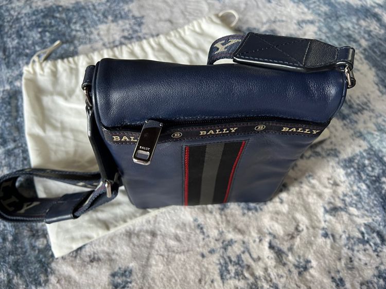 Bally Leather Messenger bag (Navy) รูปที่ 2