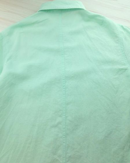 เสื้อเชิ้ตแขนห้าส่วนสีเขียวมิ้น แบรนด์ OVAL DICE แท้มือ✌ สภาพดี ไม่มีตำหนิ (ส่งฟรี) รูปที่ 3