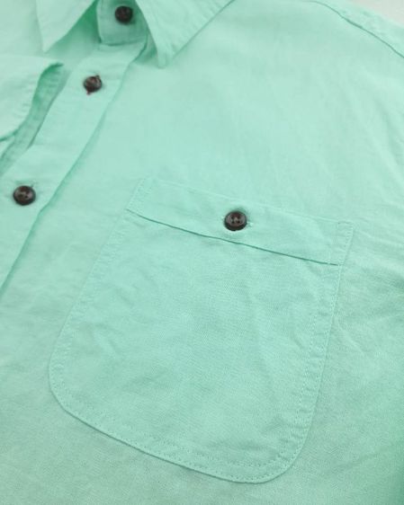 เสื้อเชิ้ตแขนห้าส่วนสีเขียวมิ้น แบรนด์ OVAL DICE แท้มือ✌ สภาพดี ไม่มีตำหนิ (ส่งฟรี) รูปที่ 7