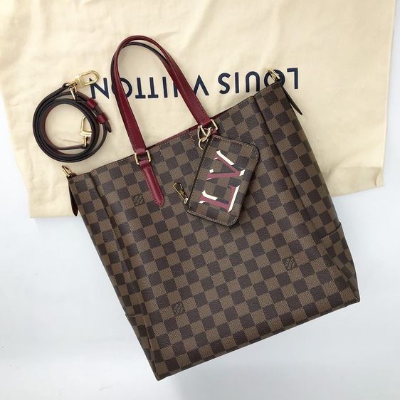 Louis Vuitton หนังแท้ ไม่ระบุ น้ำตาล  LV Belmont MNG MM Tote Bag Dc19