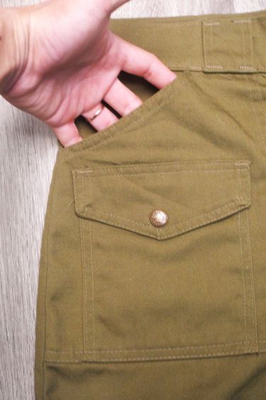 อื่นๆ กางเกงขาสั้น EU 36 เขียว BSA. Boy Scouts Of America Official Uniform Shorts Forest talon zipper made in usa.
