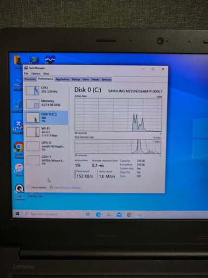 ขายถูกมีตำหนิ อ่านก่อนครับ
โน้ตบุ๊ค Lenovo ThinkPad Notebook 
CPU i7-7500U   Gen7
การ์ดจอแยก NVIDIA 940MX
SSD 256GB    RAM 8GB
ใช้งานปกติ รูปที่ 3