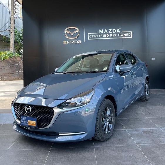 Mazda Mazda 2 2022 1.3 Skyactiv-G S Leather Sedan Sedan เบนซิน ไม่ติดแก๊ส เกียร์อัตโนมัติ น้ำเงิน รูปที่ 4