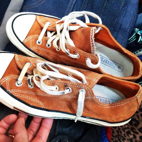 รองเท้าผ้าใบ ผ้าใบ UK 7.5 | EU 41 1/3 | US 8 น้ำตาล Converse Chuck 70 Vintage brown leather Low 