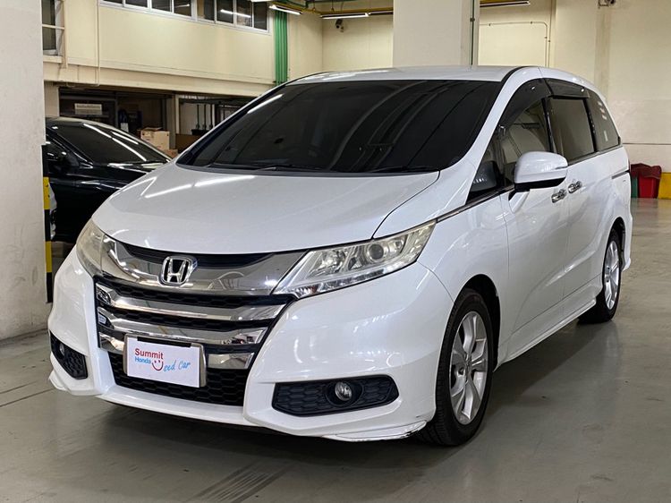 Honda Odyssey 2015 2.4 E Van เบนซิน ไม่ติดแก๊ส เกียร์อัตโนมัติ ขาว รูปที่ 3