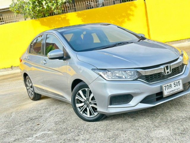 Honda City 2018 1.5 V i-VTEC Sedan เบนซิน ไม่ติดแก๊ส เกียร์อัตโนมัติ เทา