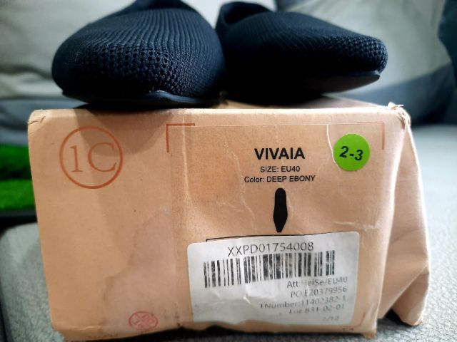 ขอขายรองเท้าแบรนด์เนมท่านหญิงของยี่ห้อ VIVAIA size EURO 40 สีดำ Deep Ebony สภาพใหม่พร้อมกล่องไม่ผ่านการใช้งานไม่มีตำหนิ รูปที่ 8
