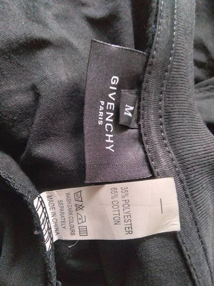 เสื้อแบรนด์ GIVENCHY (M) Paris สีดำงานสกรีน สินค้ามือสอง รูปที่ 6