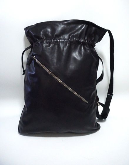 หนังแท้ ไม่ระบุ ดำ กระเป๋าหนัง ถือ  สะพายข้าง    Alberto Guardiani Leather Sling Bag Made in Italy