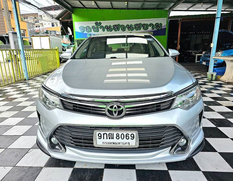 Toyota Camry 2015 2.0 G Sedan เบนซิน ไม่ติดแก๊ส เกียร์อัตโนมัติ บรอนซ์เงิน รูปที่ 3