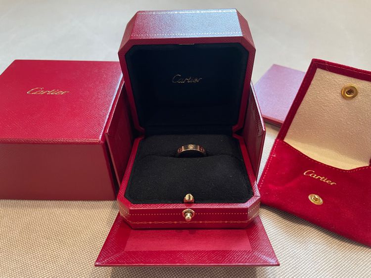 แหวน Cartier Love 1 diamond size 50 รูปที่ 10