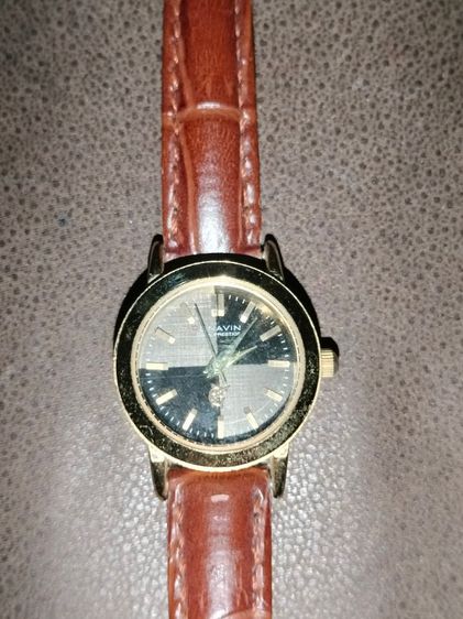ขาย​นาฬิกา​มือสองสภาพ​ดียี่ห้อCONAVINของแท้หน้าปัดทูโทน​black White​ รูปที่ 1
