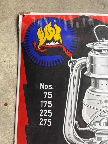 ป้าย อีนาเมล ตะเกียง FEUERHAND สะสม รูปที่ 7