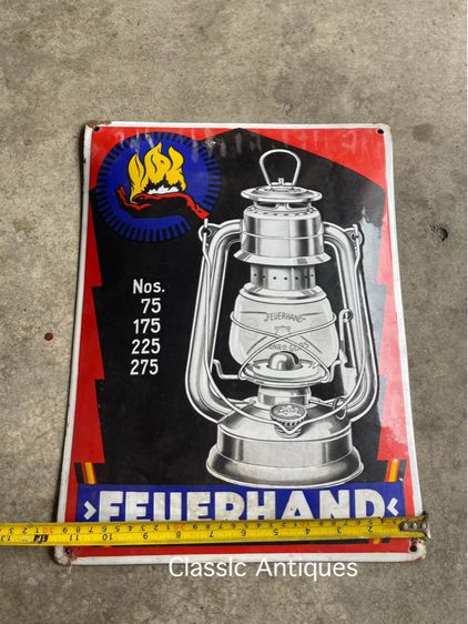 ป้าย อีนาเมล ตะเกียง FEUERHAND สะสม รูปที่ 8