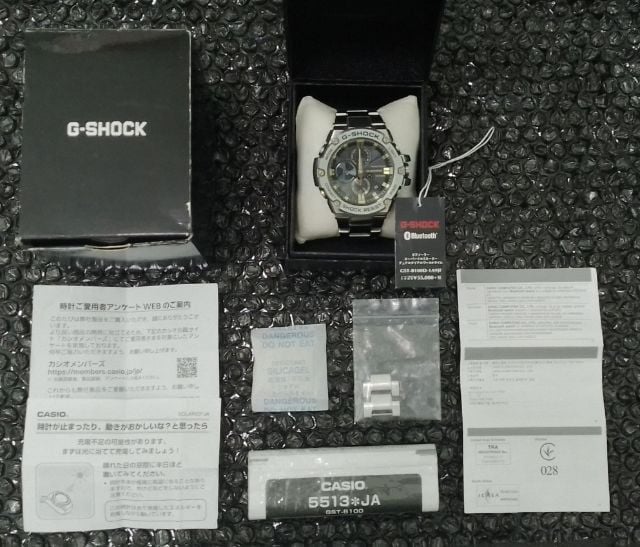 เงิน G-Shock GST-B100D-1A9JF ตัว Rare item Japan Full Set