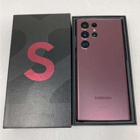 ขาย Samsung S22Ultra 5G 512Gb. สี เบอร์กันดี สภาพสวยกริ๊บ ยกกล่อง รูปที่ 1
