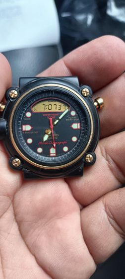 ดำ ขายนาฬิกา casio vintageใช้งานปกติแค่ไม่มีสาย