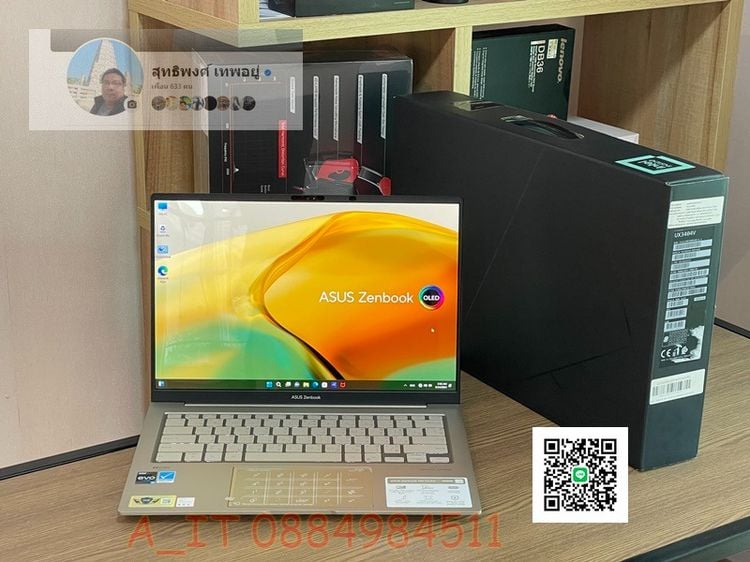 Asus Zenbook 14X OLED UX3404VA Core i5-13500H RAM16GB SSD512GB OLED 2K สินค้าตัวโชว์มีประกันศูนย์ รูปที่ 1