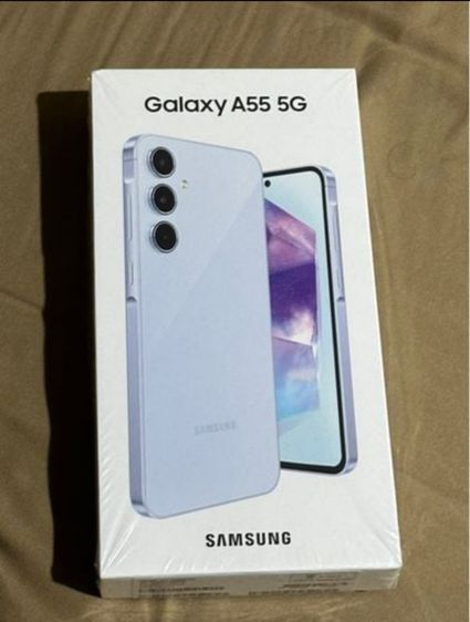 Samsung Galaxy A55 - 5G สีฟ้า ไม่แกะซีล ของใหม่ Memory ความจุ 256GB Ram12 GB  8000