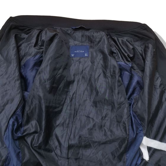 Zara Man Black Bomber Jacket รอบอก 43” รูปที่ 3