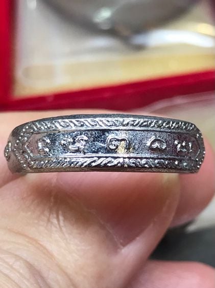 แหวน ยันต์ นะโมพุทธายะ ชุบนิกเกิล สวยครับ
