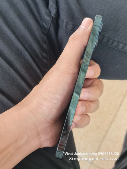 iPhone  12Pro Max 256G
สีดำบลู เครื่องศูนย์ไทย
ความจำ 256 GB
เครื่องสวยมีรอย 2จุดตามรูปสุดท้าย
 รูปที่ 6
