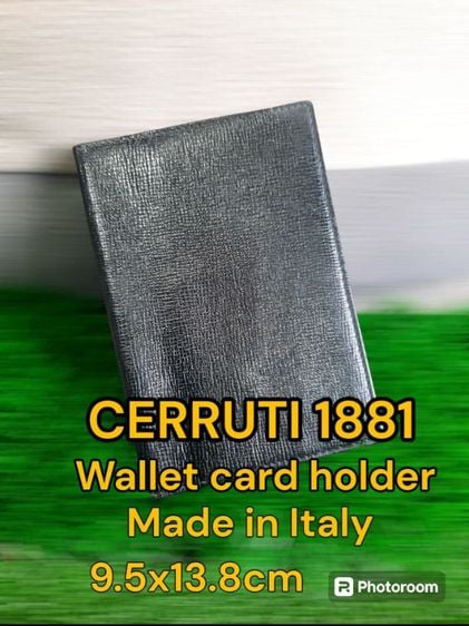 ขอขายกระเป๋าแบรนด์เนมใส่การ์ดและใส่บินของยี่ห้อ CERRUTI 1881 แท้ made in Italy สีดำ ขนาด 9.5x13.8cm.