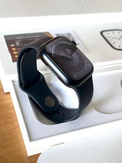     Apple Watch S7  GPS 41 mm Midnight Aluminium with Midnight Sport band  (แท้ครบกล่อง) รูปที่ 13