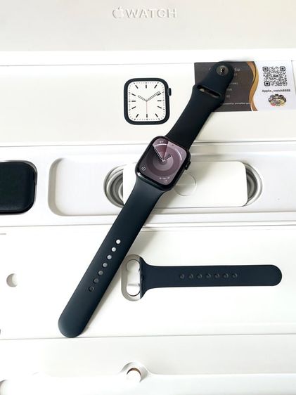     Apple Watch S7  GPS 41 mm Midnight Aluminium with Midnight Sport band  (แท้ครบกล่อง) รูปที่ 1