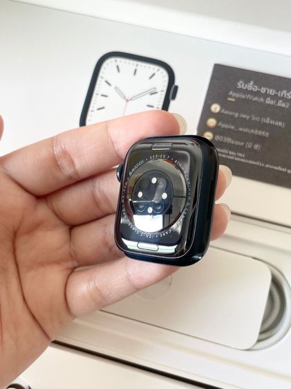     Apple Watch S7  GPS 41 mm Midnight Aluminium with Midnight Sport band  (แท้ครบกล่อง) รูปที่ 10