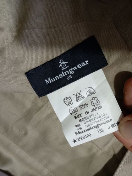 กางเกงสแล็ค munsingwear มือสอง เอว: 35' made in.japan สภาพดีมาก